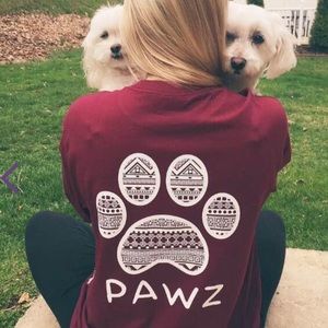 PAWZ Maroon Long Sleeve Shirt